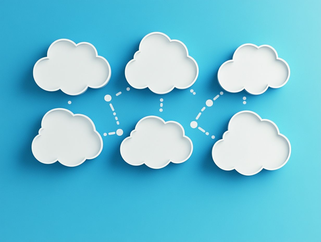 Visual representation of different types of Platform as a Service (PaaS) options.