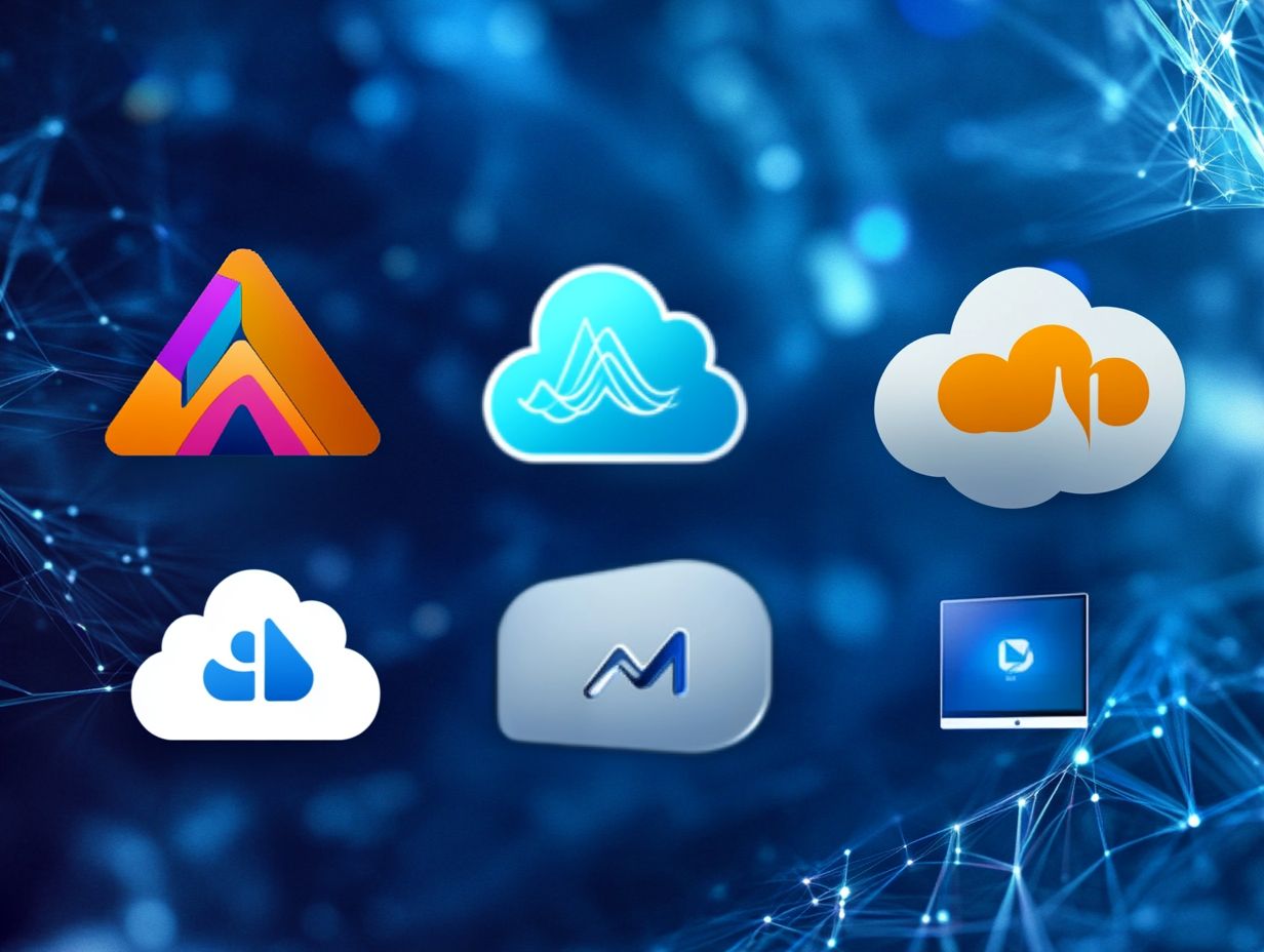 Graphical representation of the top five companies in the PaaS market.