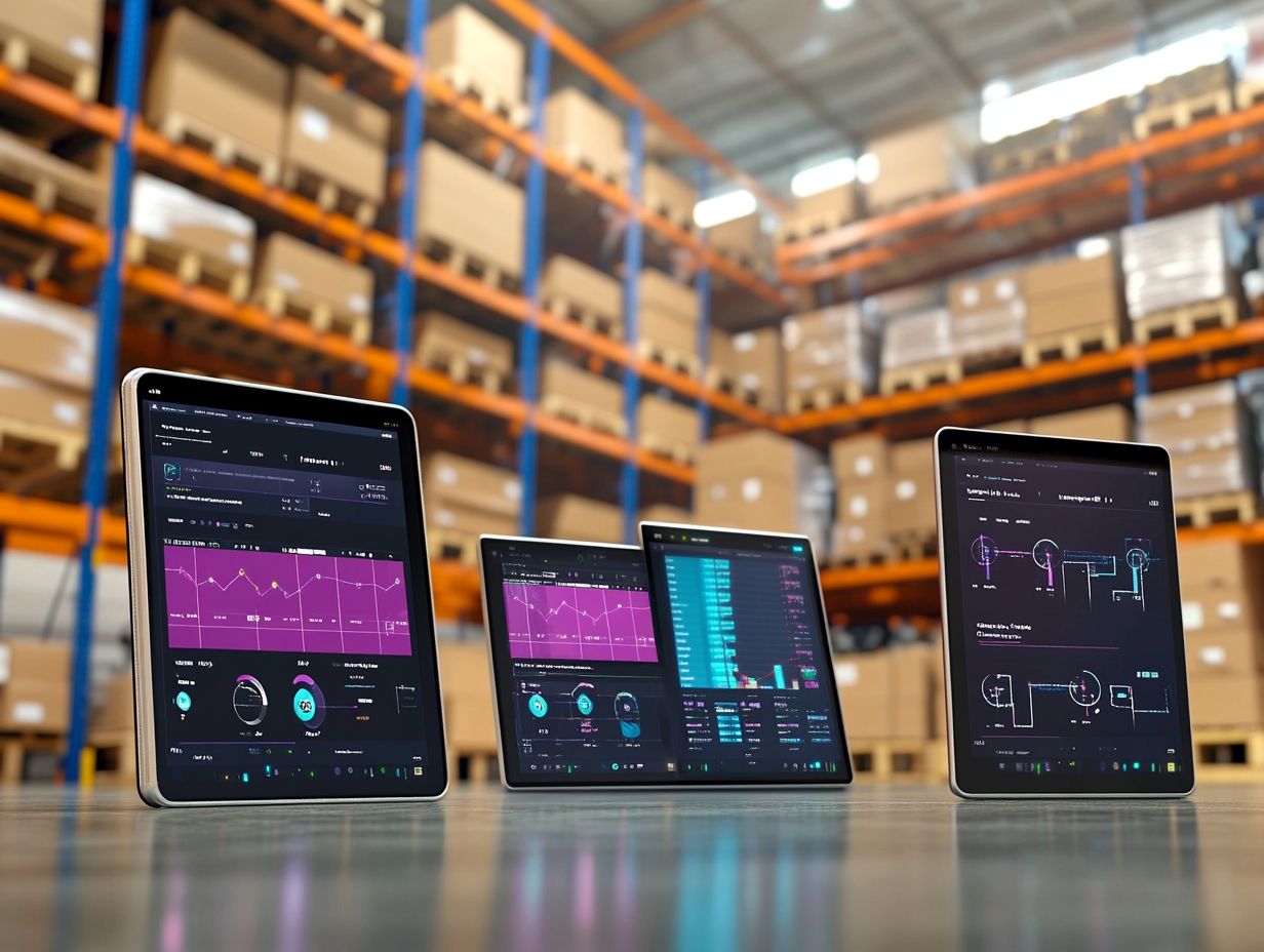 Visual representation of SaaS solutions for supply chain management