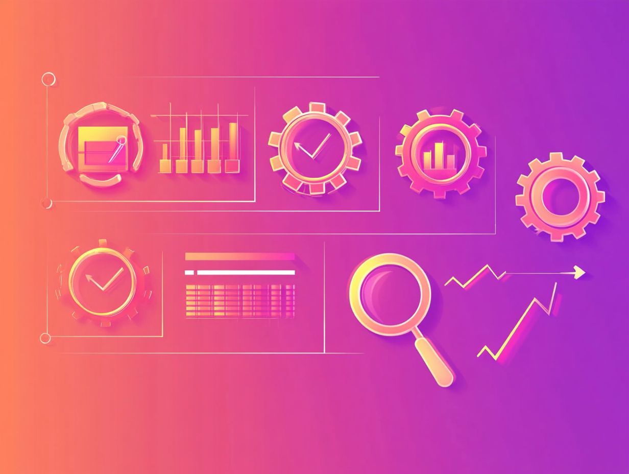 A visual guide to implementing changes and monitoring results in cloud migration.