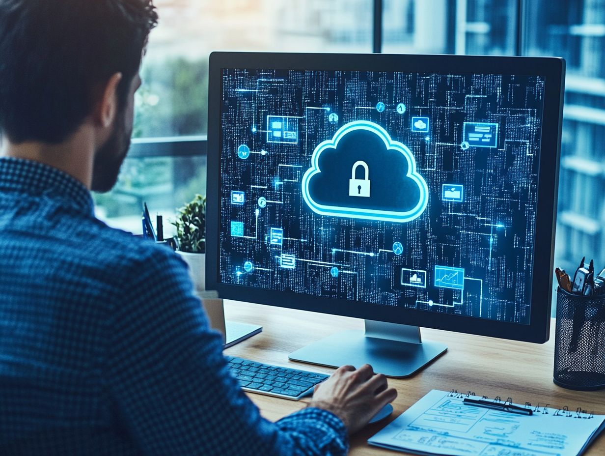 Visual representation of data encryption and protection measures.