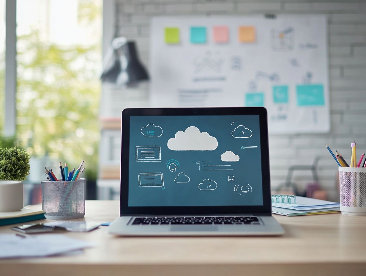 Visual representation of cost and pricing models for cloud services