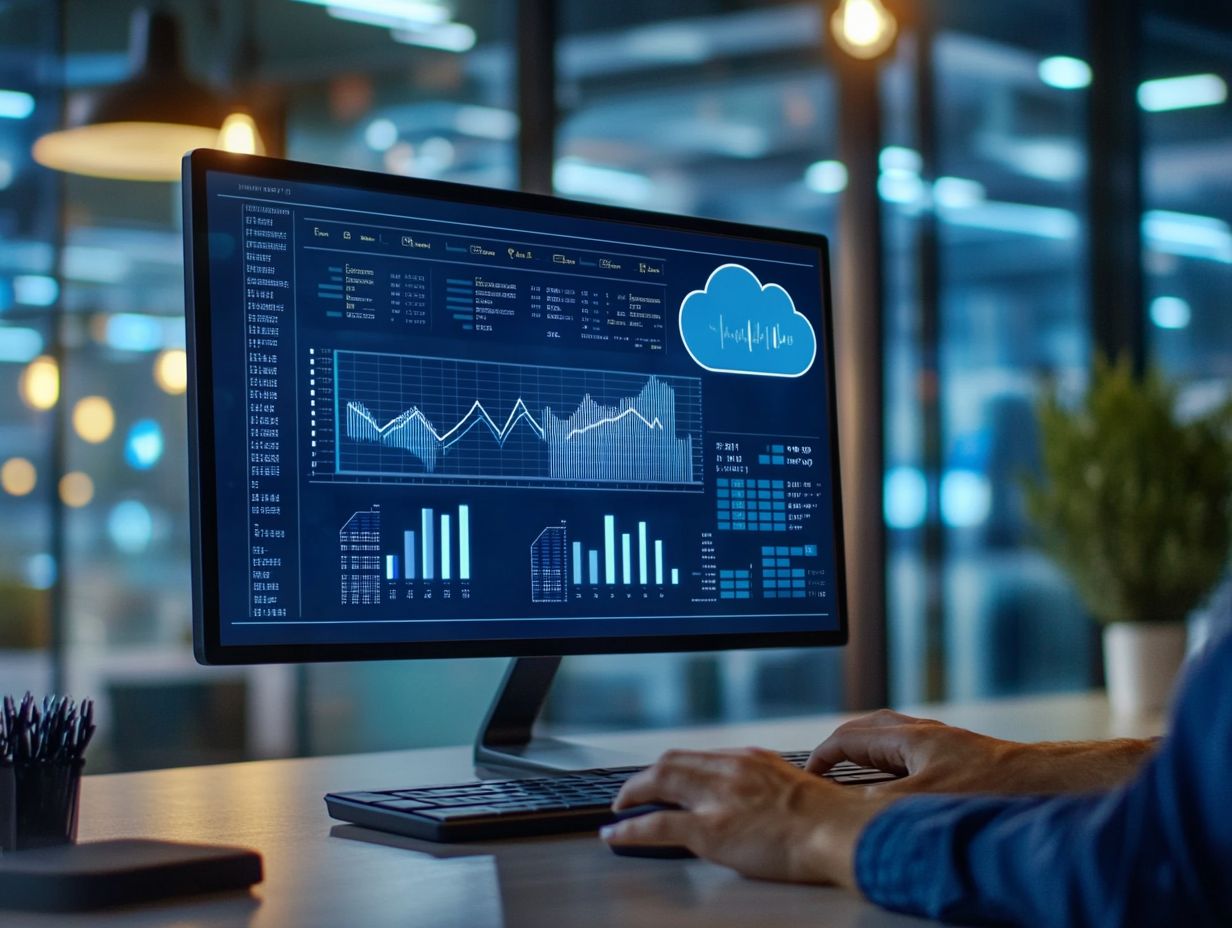 Diagram showing key components and challenges in Cloud Performance Management